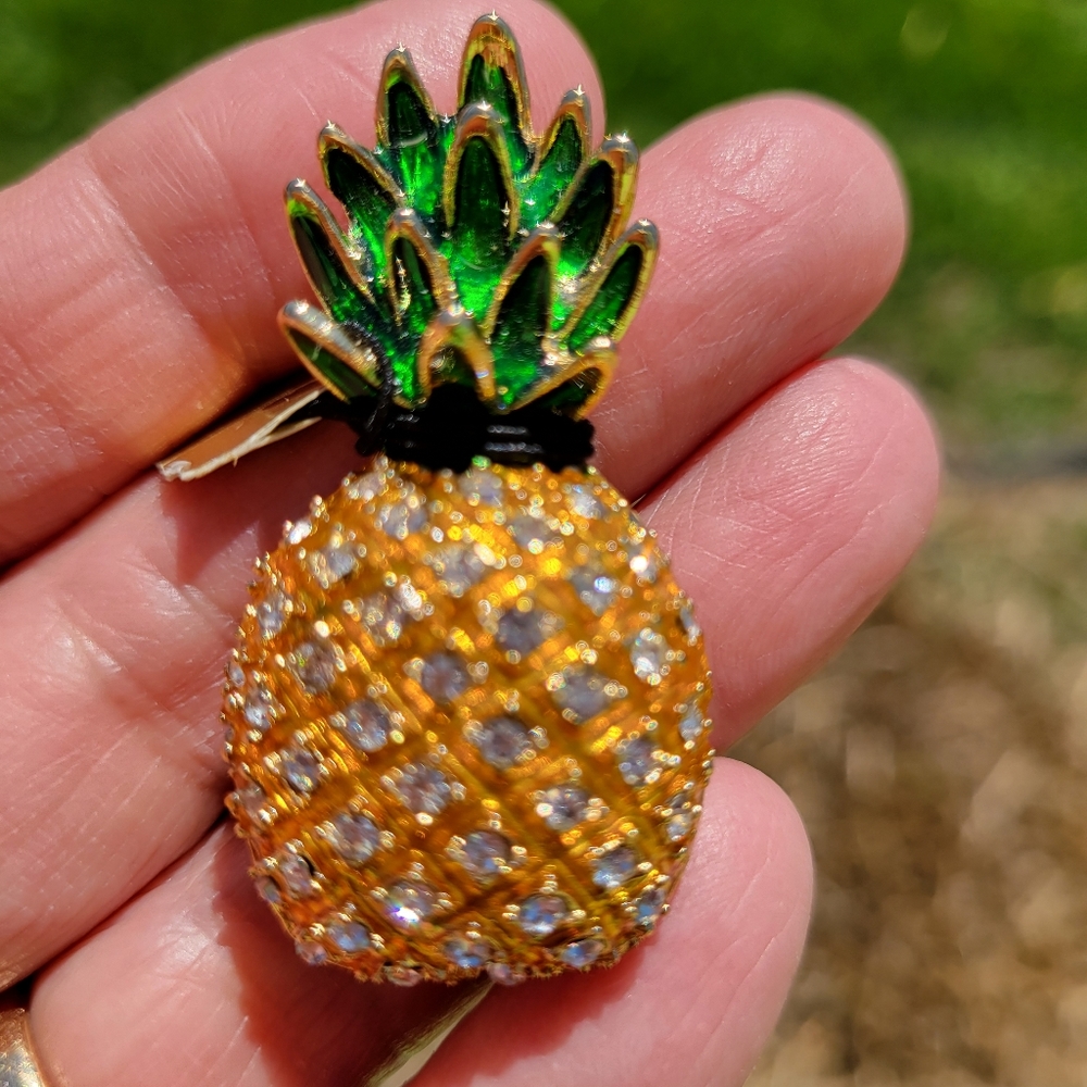 Pineapple Brooch ~ NWT ~ Tropical ~ FINAL PRICE!